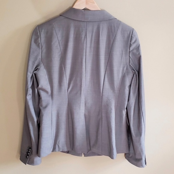 .Ann Taylor Gray Blazer sz 8 - Picture 6 of 6